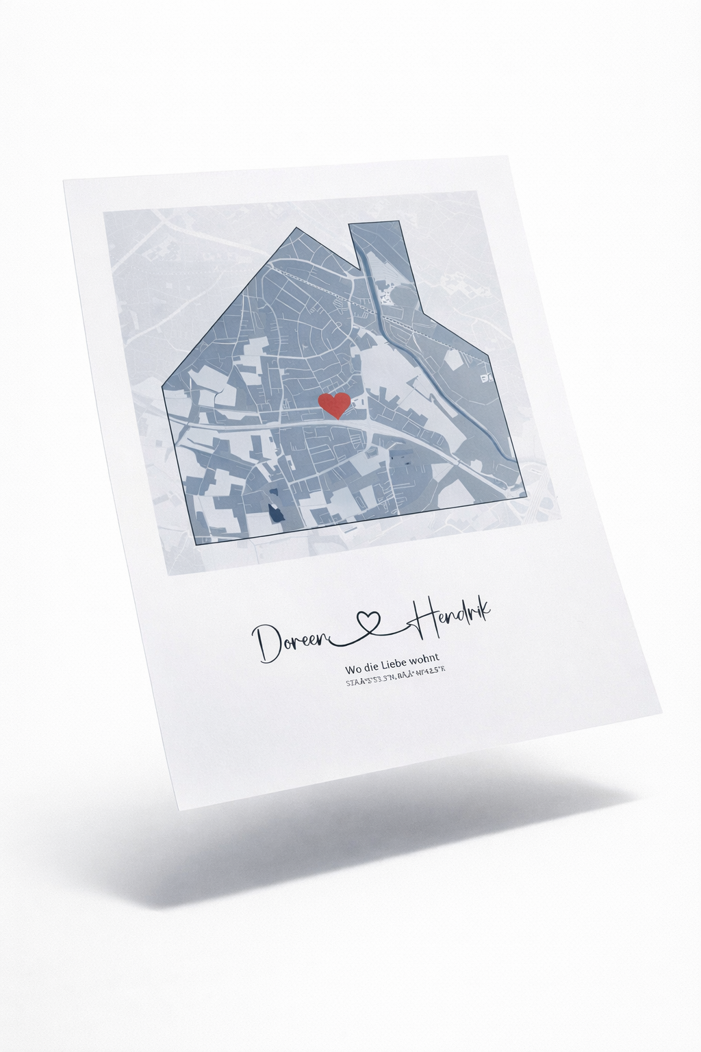 Premium-Print Stadtkarte von MapMates